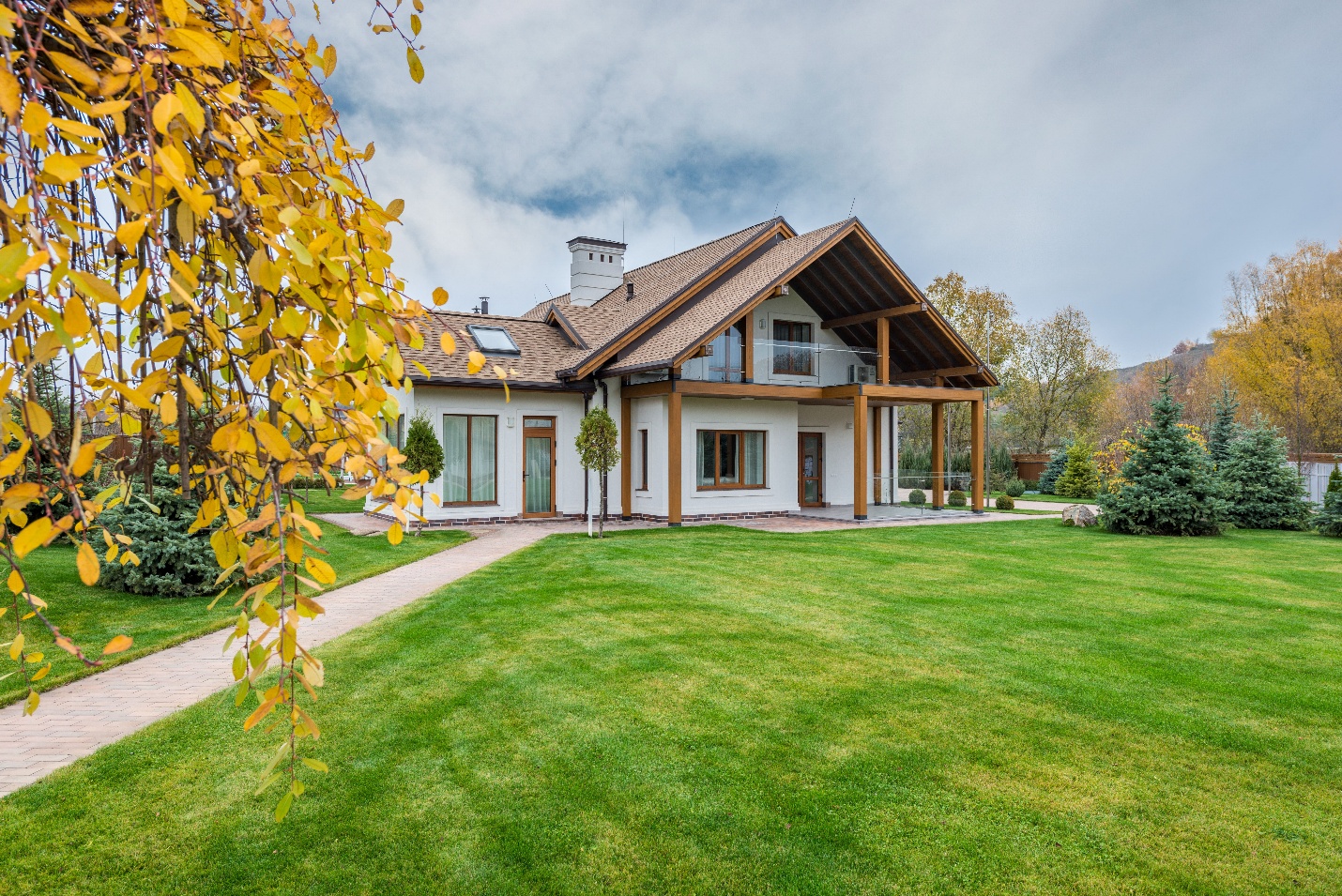 A deep watering before you leave carries the lawn through the trip.