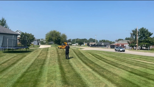 Reliable grass cutting services keep lawns between 2.5 and 3 inches heading into the first snow of winter.